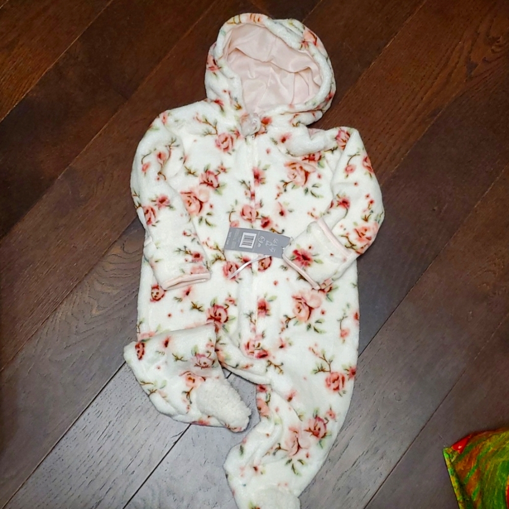 Baby onsies fleece coat